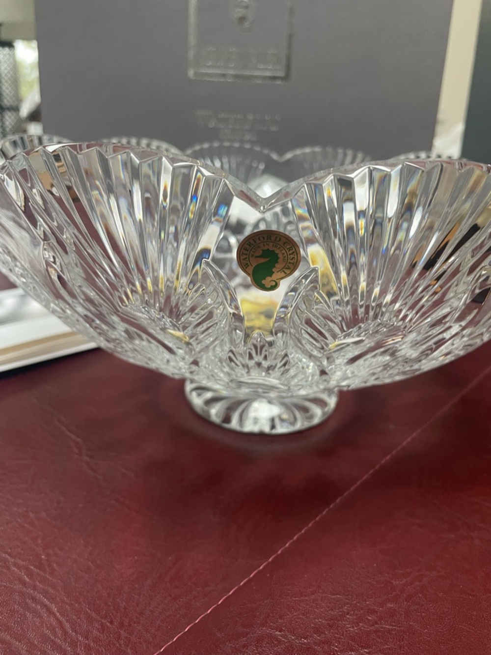Waterford Clear Crystal Scalloped Bowl